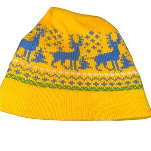 Andrés Italian Wool Reindeer Nordic Bucket Hat Fair Isle Winter Hat
